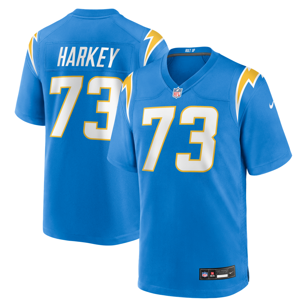 Alex Harkey Los Angeles Chargers Game Jersey - Powder Blue
