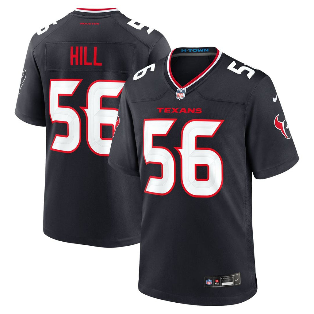 Jamal Hill Houston Texans Game Jersey - Navy