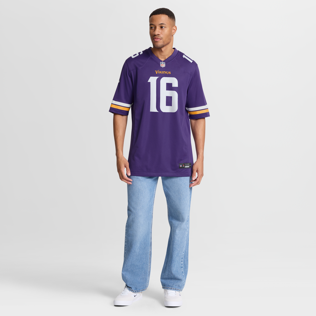 Jaren Hall Minnesota Vikings Game Jersey - Purple