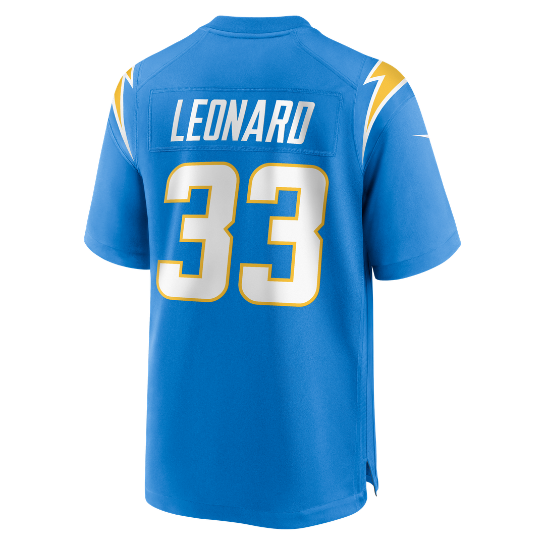 Deane Leonard Los Angeles Chargers Game Jersey - Powder Blue