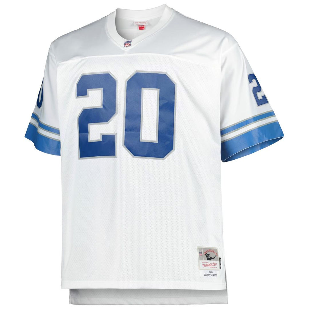 Barry Sanders Detroit Lions Big & Tall 1996 Replica Jersey - Blue