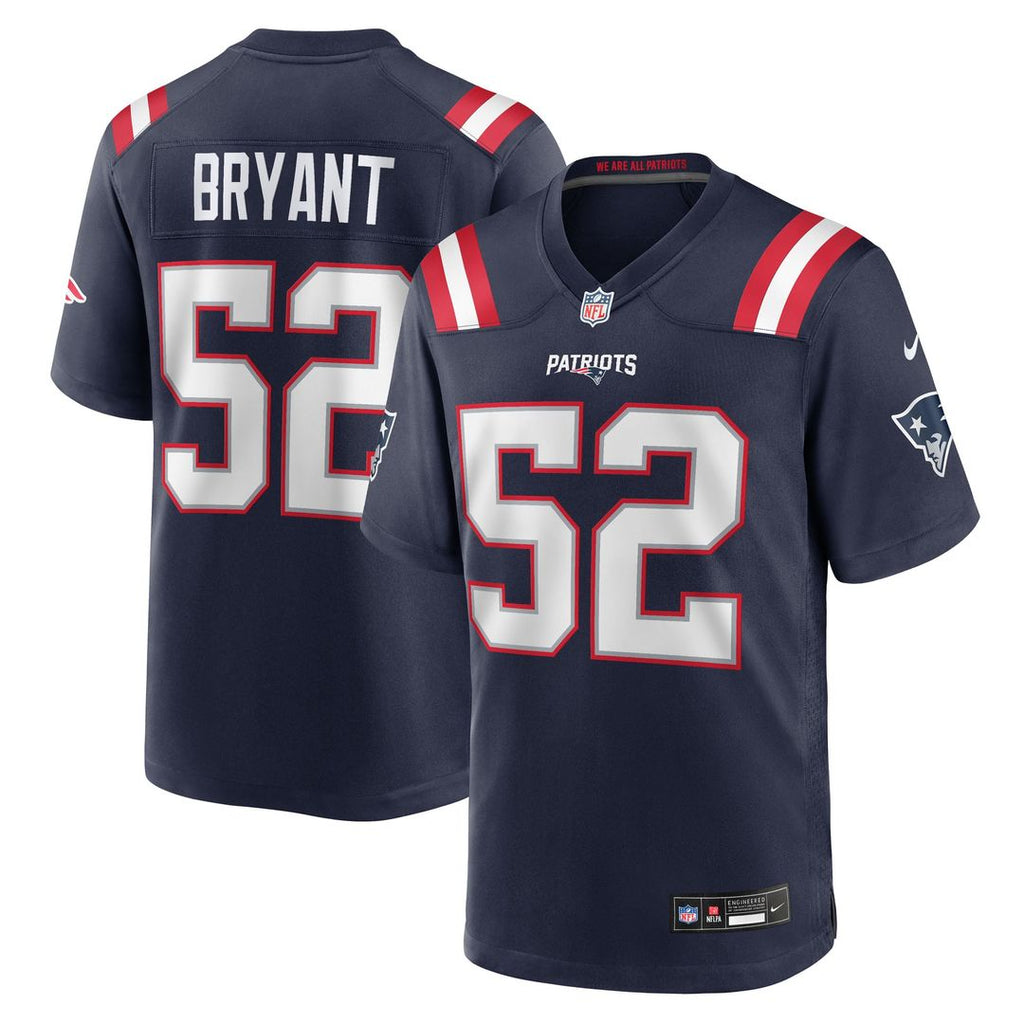 Marcus Bryant New England Patriots Game Jersey - Navy