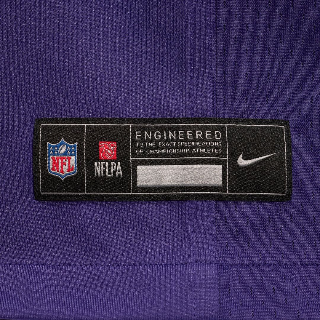 Nick Moore Baltimore Ravens Game Jersey - Purple