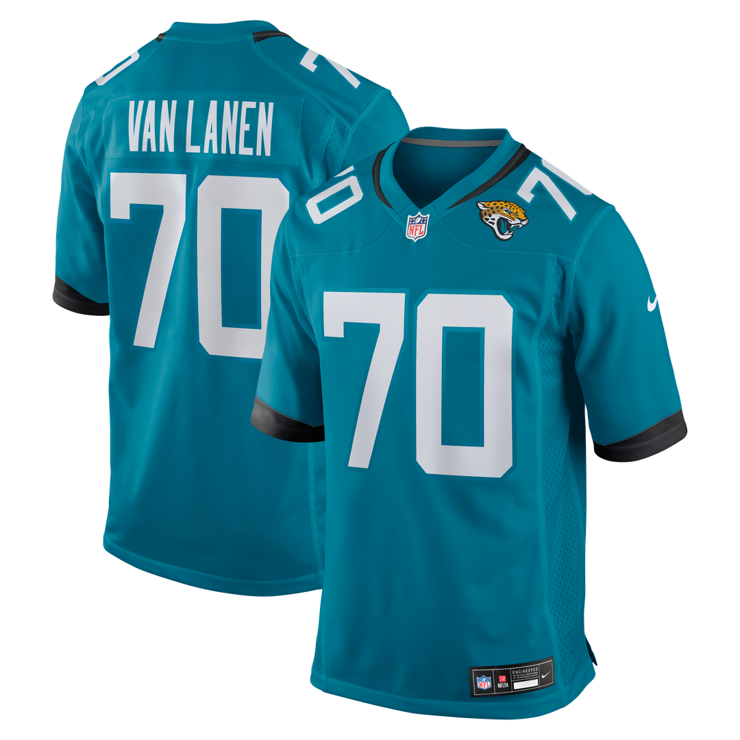 Cole Van Lanen Jacksonville Jaguars Game Jersey - Teal