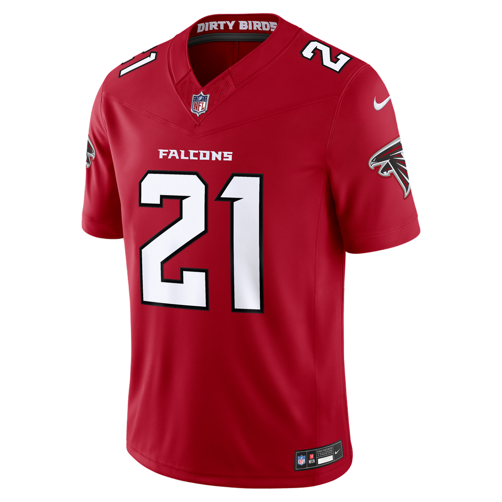 Deion Sanders Atlanta Falcons Vapor F.U.S.E. Stitched Retired Limited Jersey - Red
