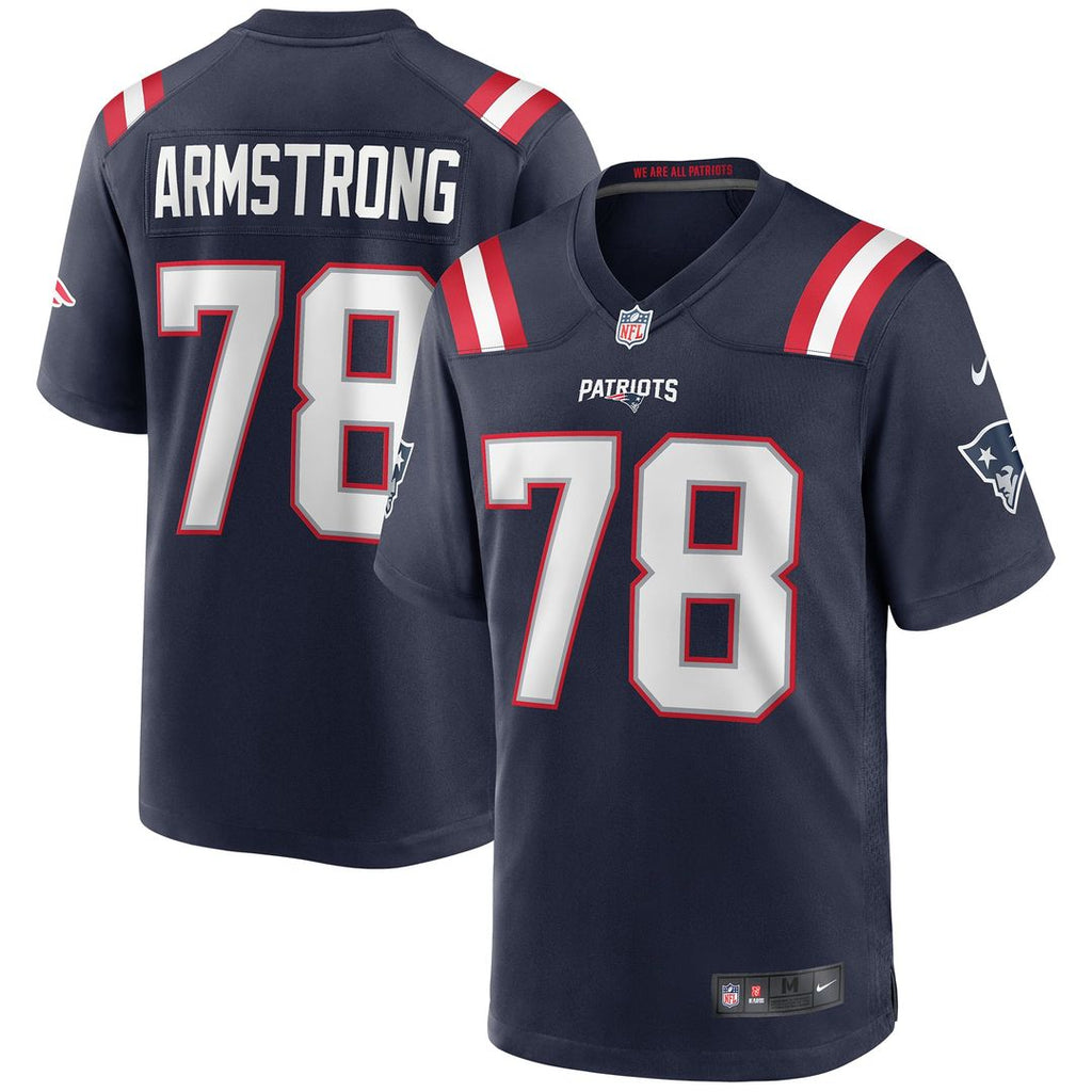 Bruce Armstrong New England Patriots Game Jersey - Navy