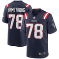Bruce Armstrong New England Patriots Game Jersey - Navy