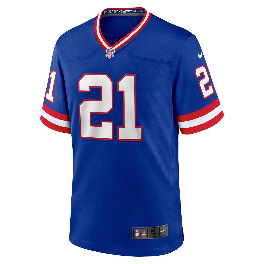Tiki Barber New York Giants Alternate Game Jersey - Royal Blue