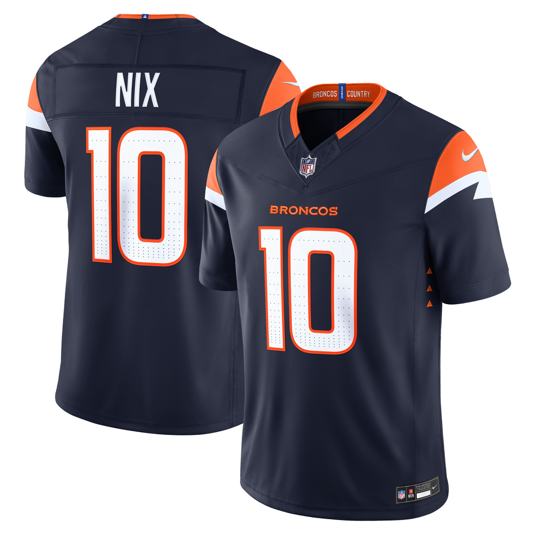 Bo Nix Denver Broncos Alternate Mile High Collection 1977 Throwback Vapor F.U.S.E. Stitched Limited Jersey - Orange