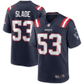 Chris Slade New England Patriots Game Jersey - Navy