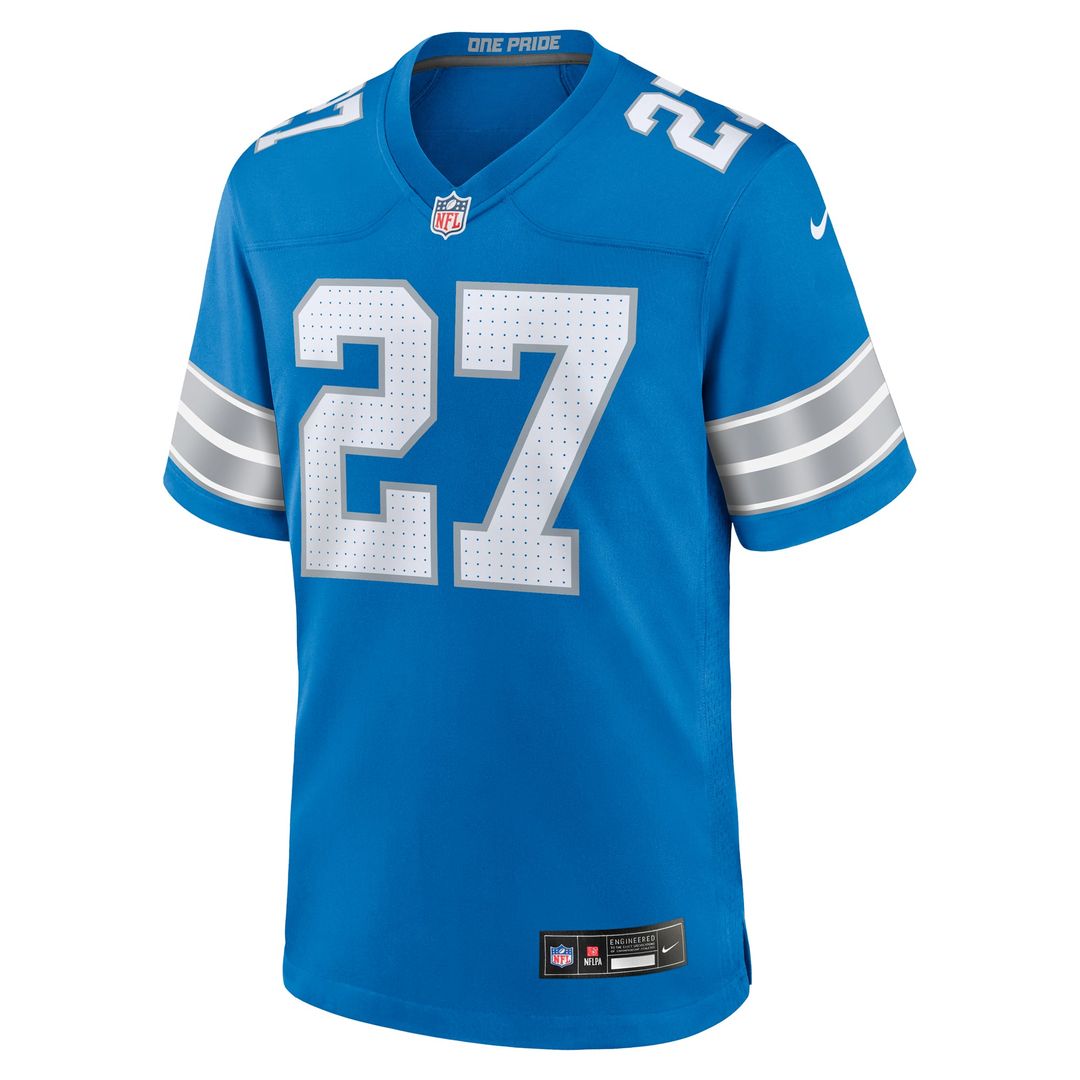 Arthur Maulet Detroit Lions Game Jersey - Blue