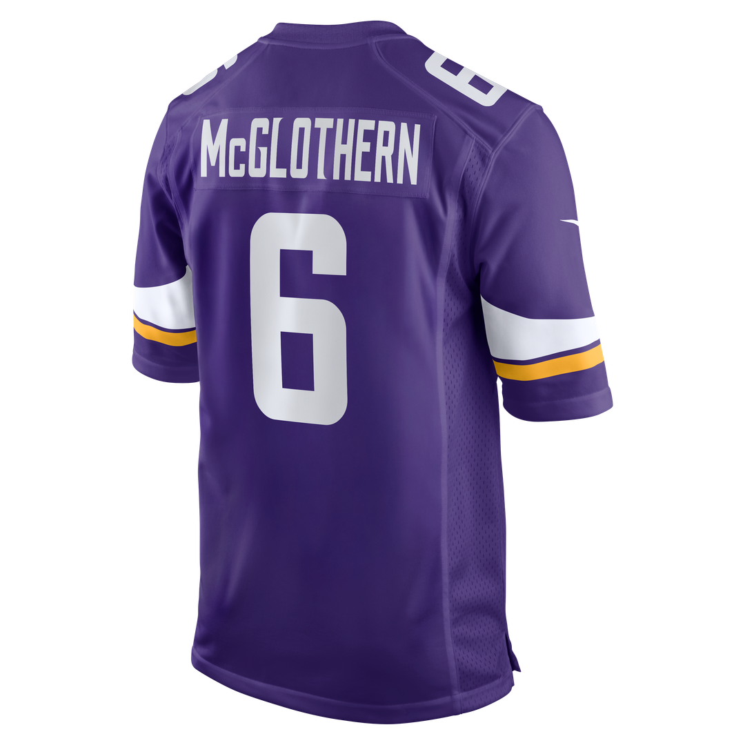 Dwight McGlothern Minnesota Vikings Game Jersey - Purple