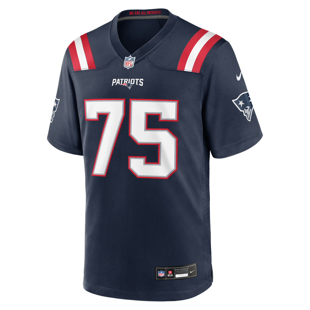 Alijah Vera-Tucker New England Patriots Game Jersey - Navy