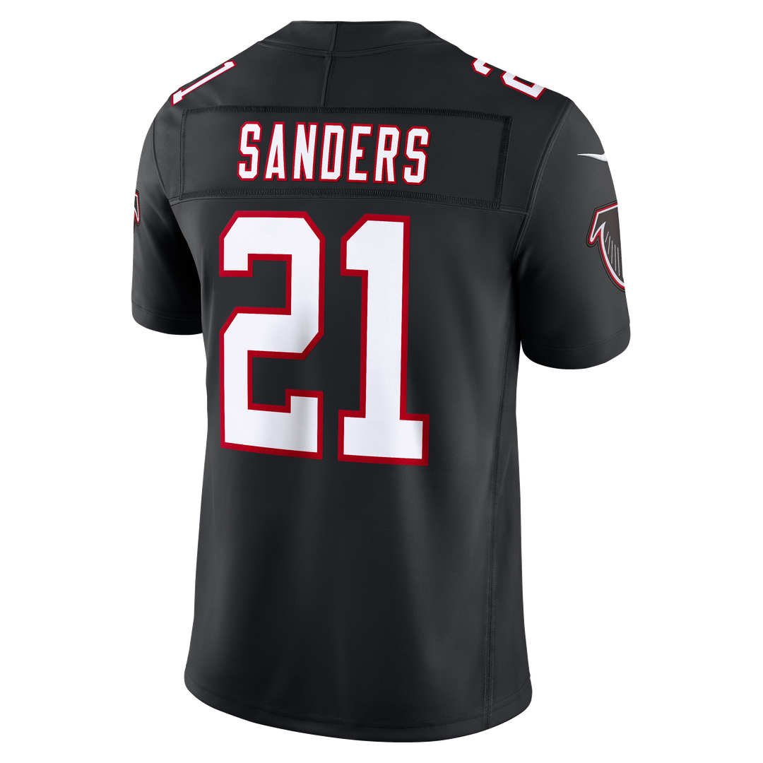 Deion Sanders Atlanta Falcons Alternate Throwback Vapor F.U.S.E. Stitched Retired Limited Jersey - Black