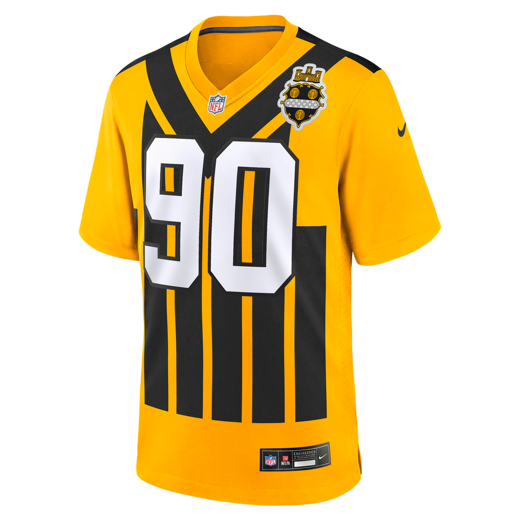 T.J. Watt Pittsburgh Steelers Alternate 1933 Throwback Game Jersey - Gold