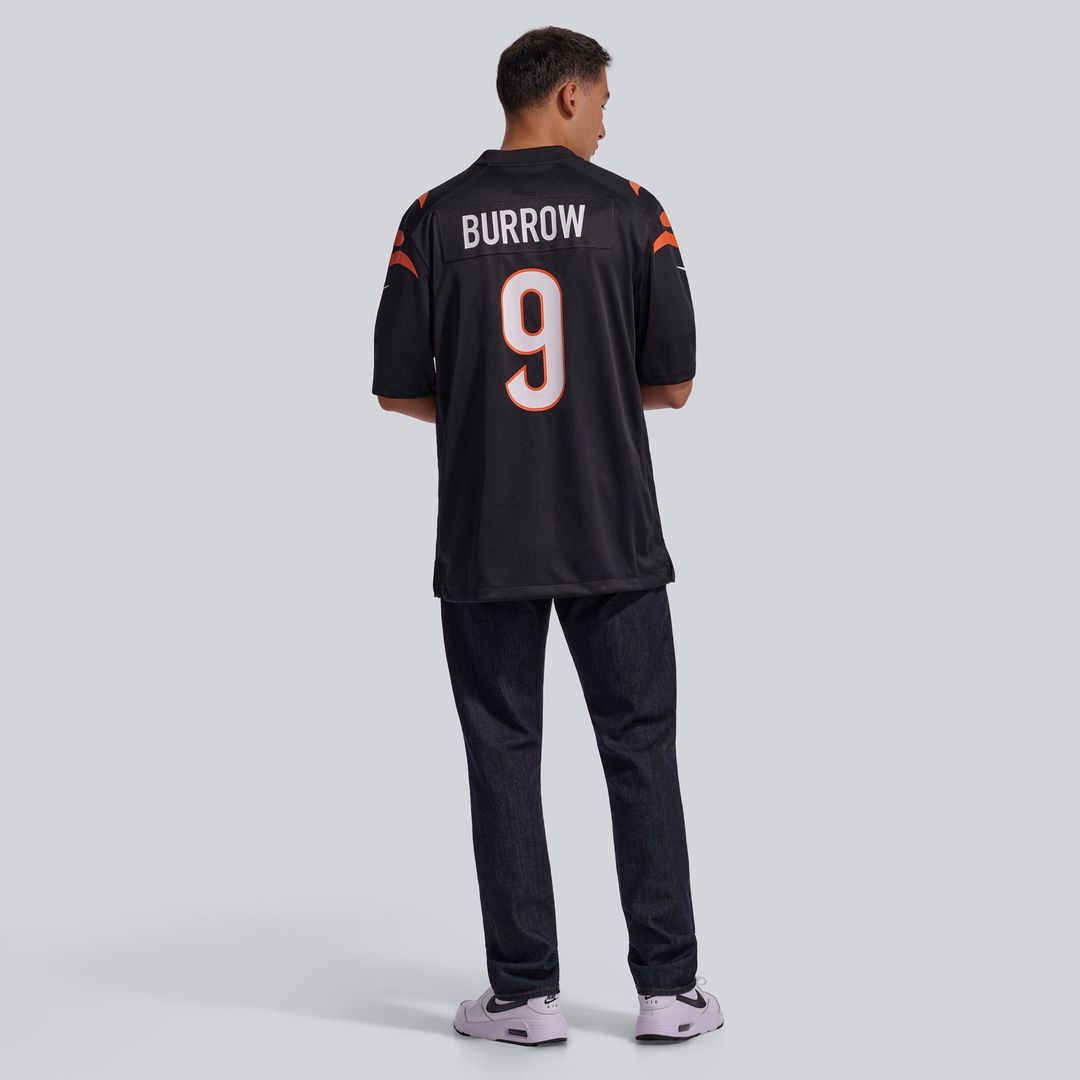 Joe Burrow Cincinnati Bengals Game Jersey - Black