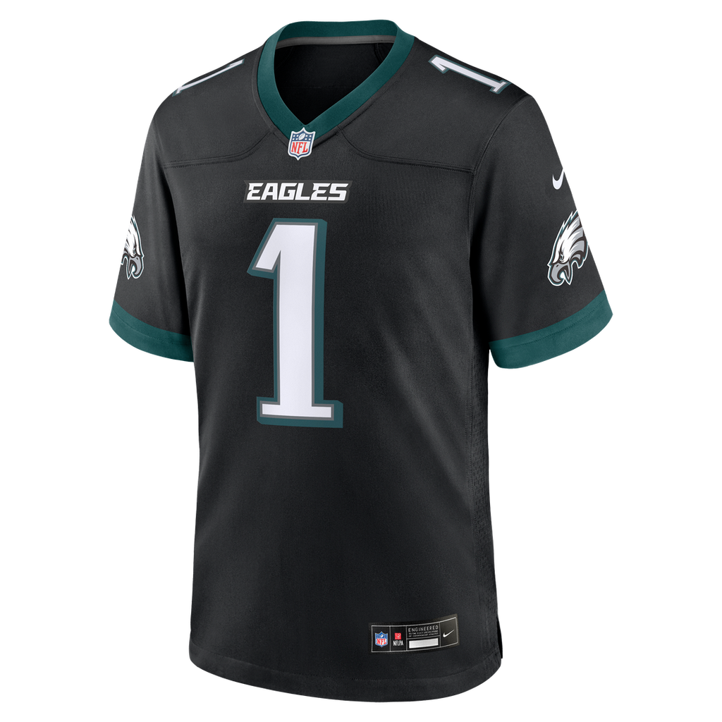 Jalen Hurts Philadelphia Eagles Alternate Game Jersey - Black