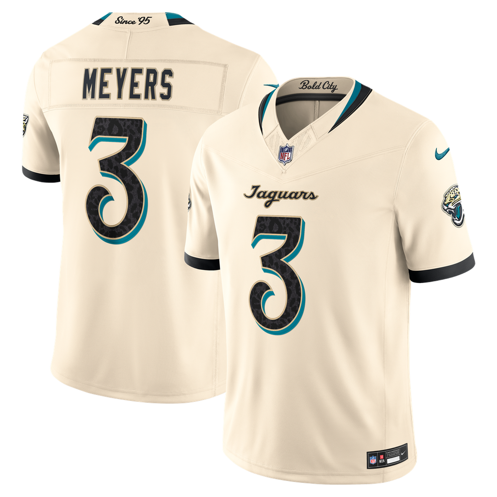 Jakobi Meyers Jacksonville Jaguars 2026 Rivalries Collection Stitched Limited Jersey - Natural