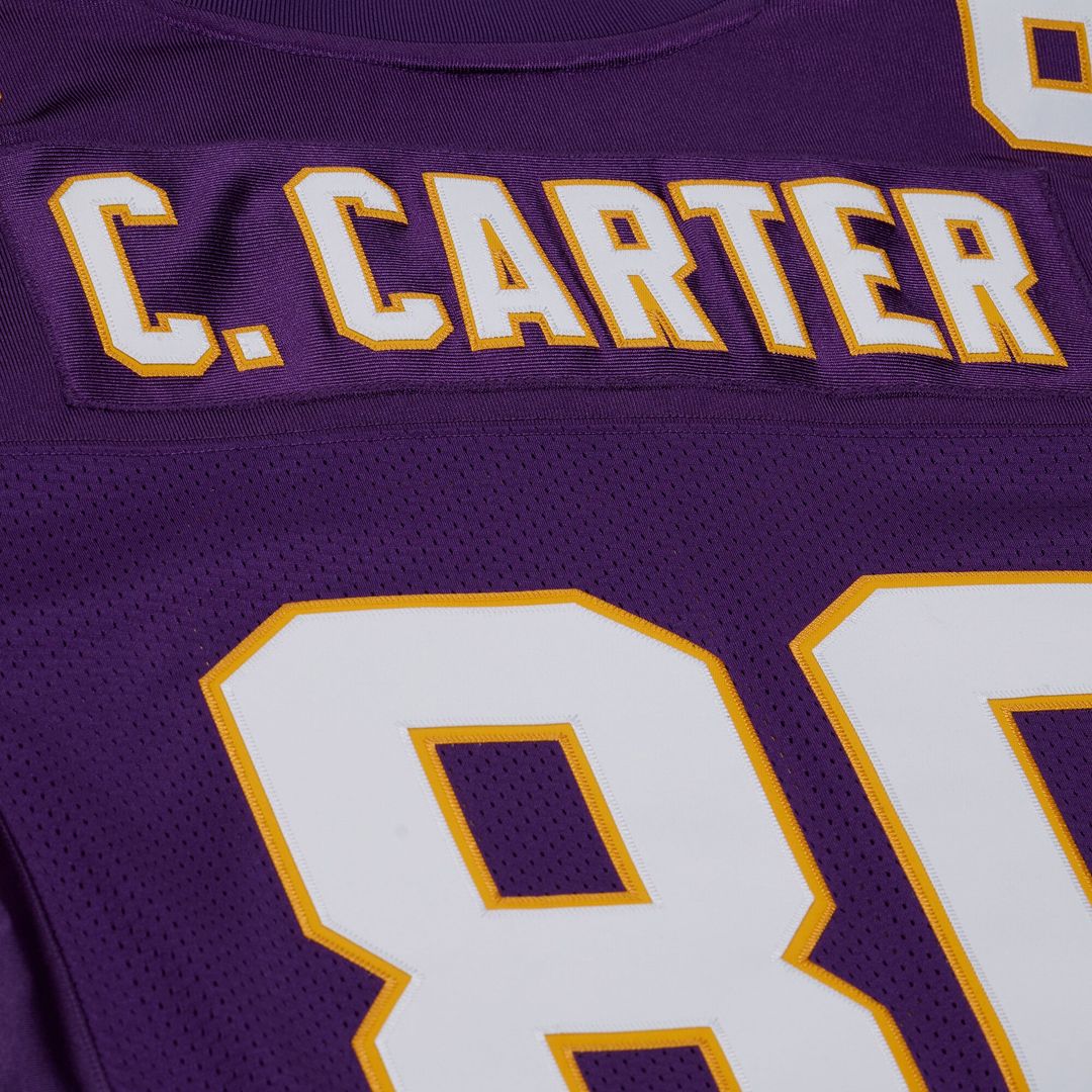Cris Carter Minnesota Vikings 2001 Authentic Throwback Jersey - Purple