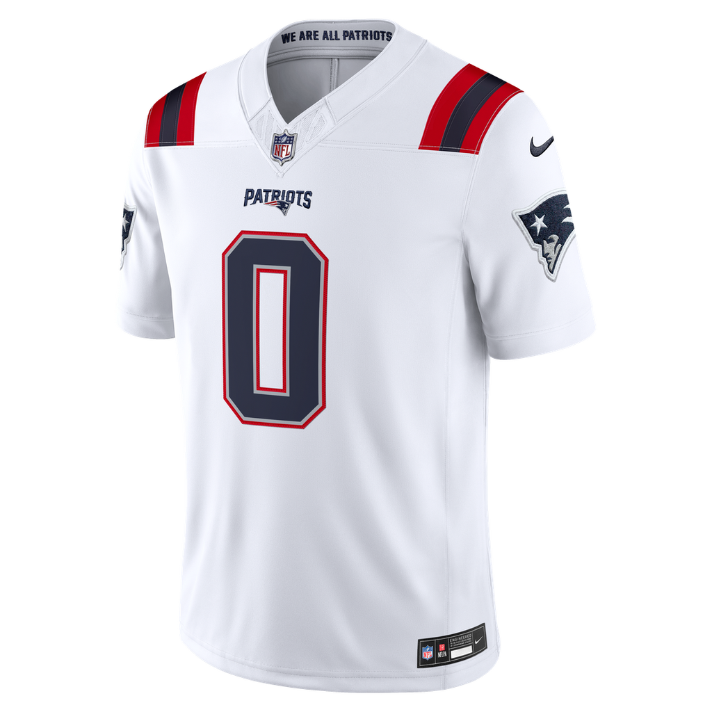 Christian Gonzalez New England Patriots Vapor F.U.S.E. Stitched Limited Jersey - Navy