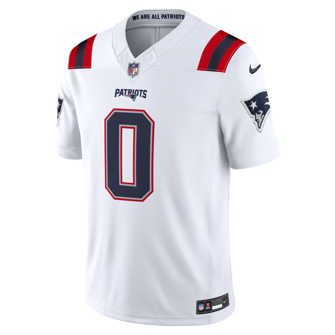 Christian Gonzalez New England Patriots Vapor F.U.S.E. Stitched Limited Jersey - Navy