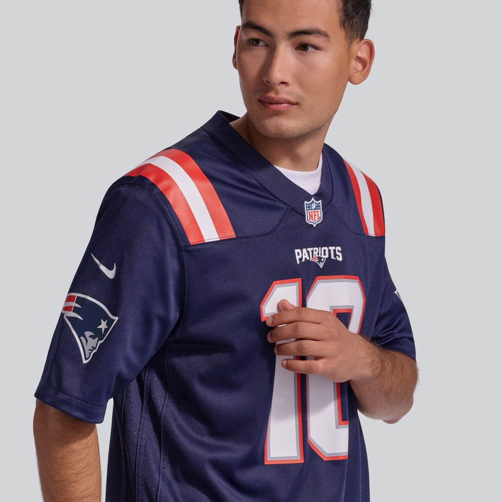 Drake Maye New England Patriots Game Jersey - Navy