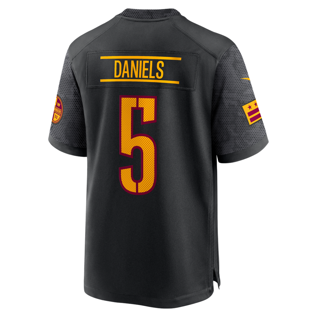 Jayden Daniels Washington Commanders Alternate Game Jersey - Black