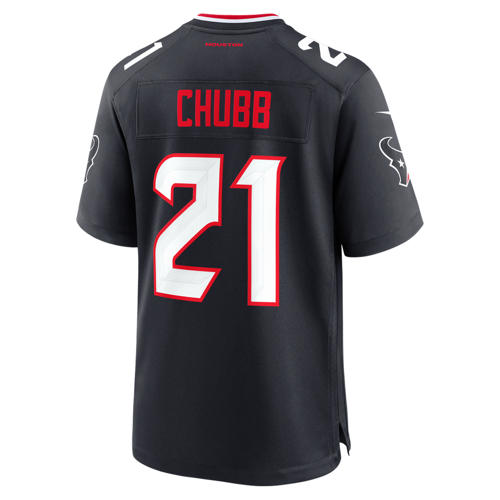 Nick Chubb Houston Texans Game Jersey - Navy