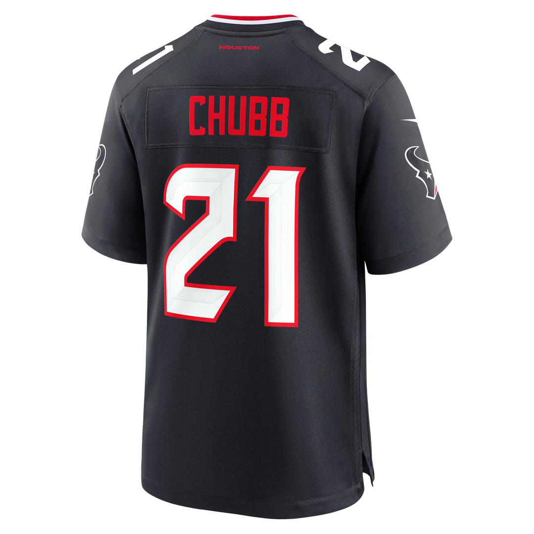 Nick Chubb Houston Texans Game Jersey - Navy