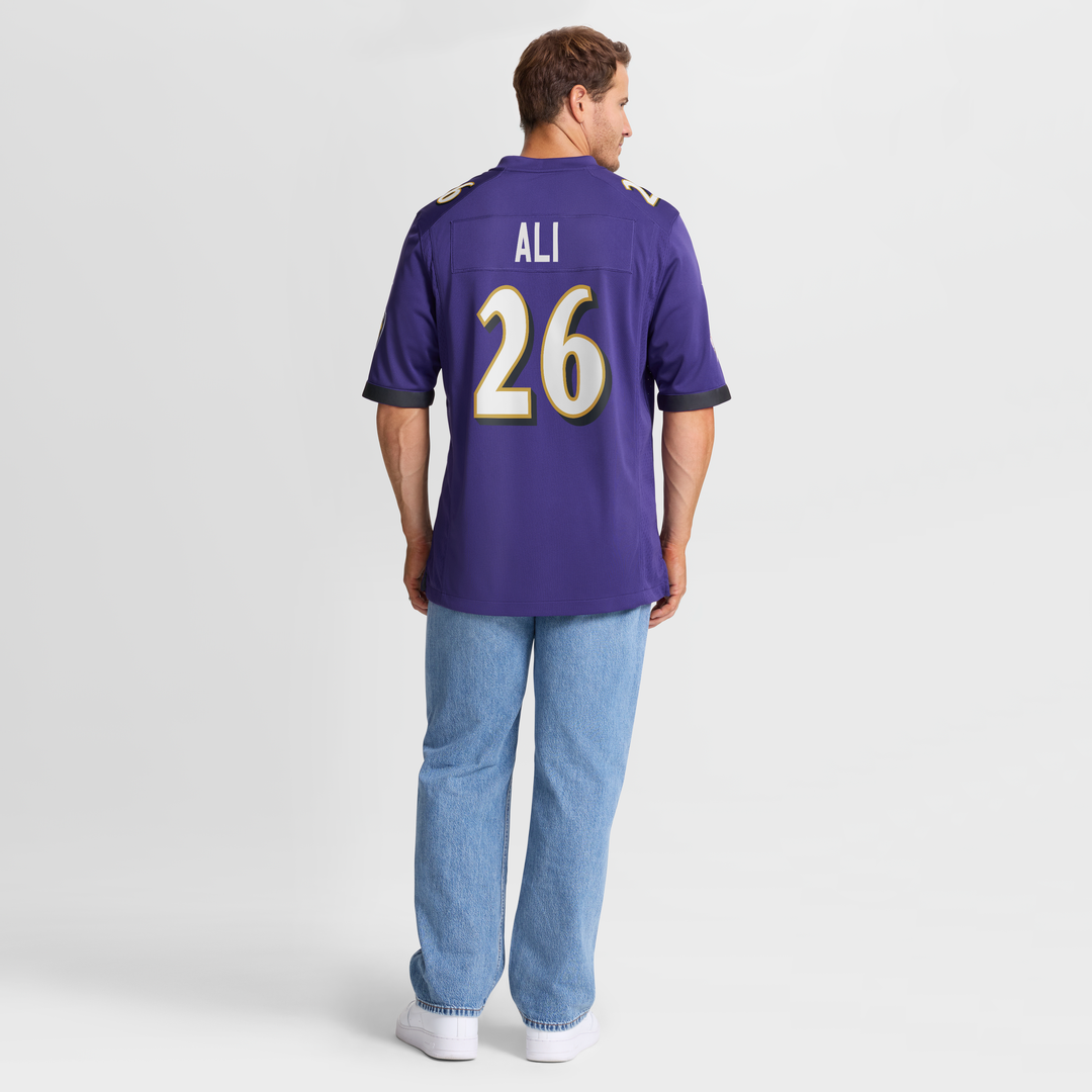Rasheen Ali Baltimore Ravens Game Jersey - Purple