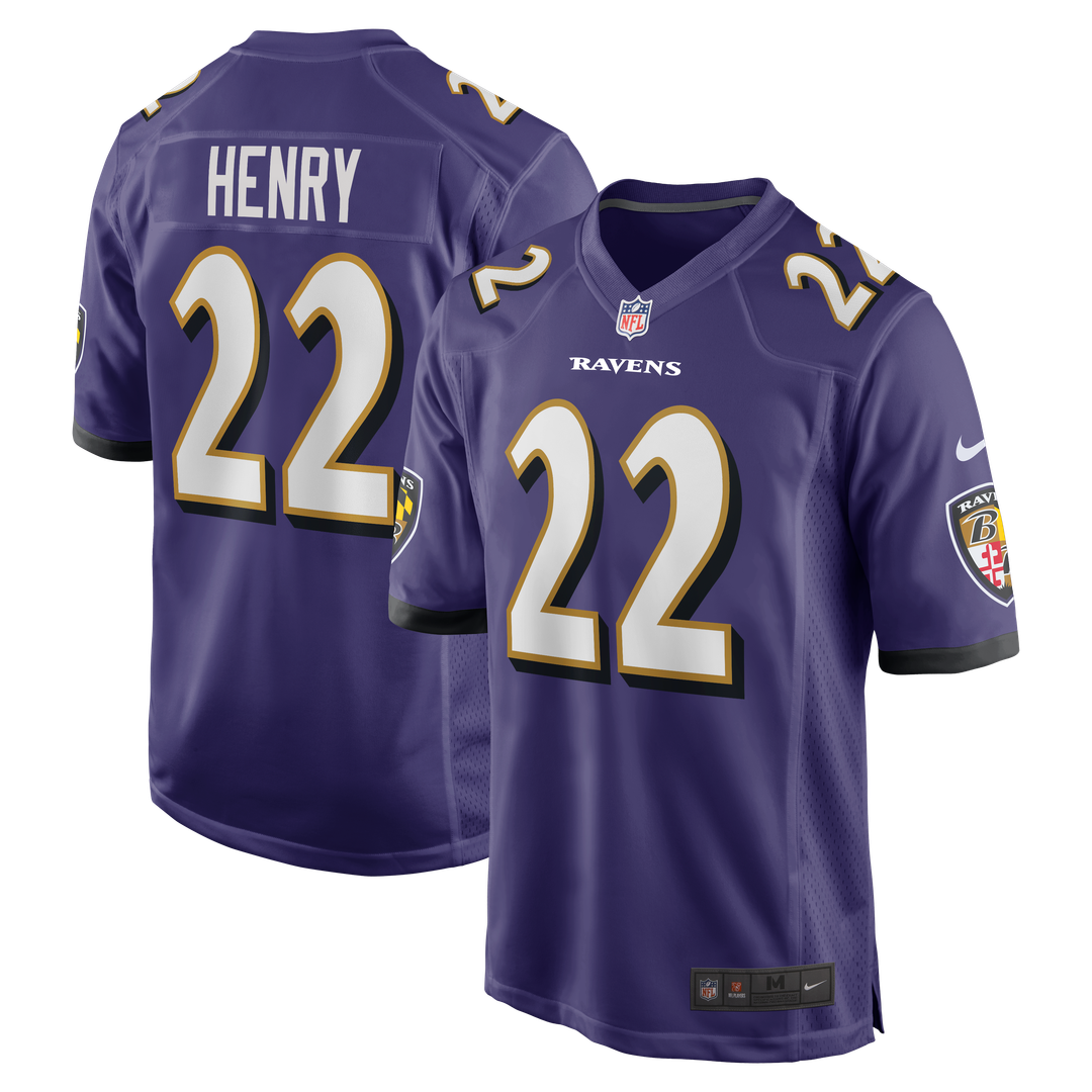 Derrick Henry Baltimore Ravens Game Jersey - Purple