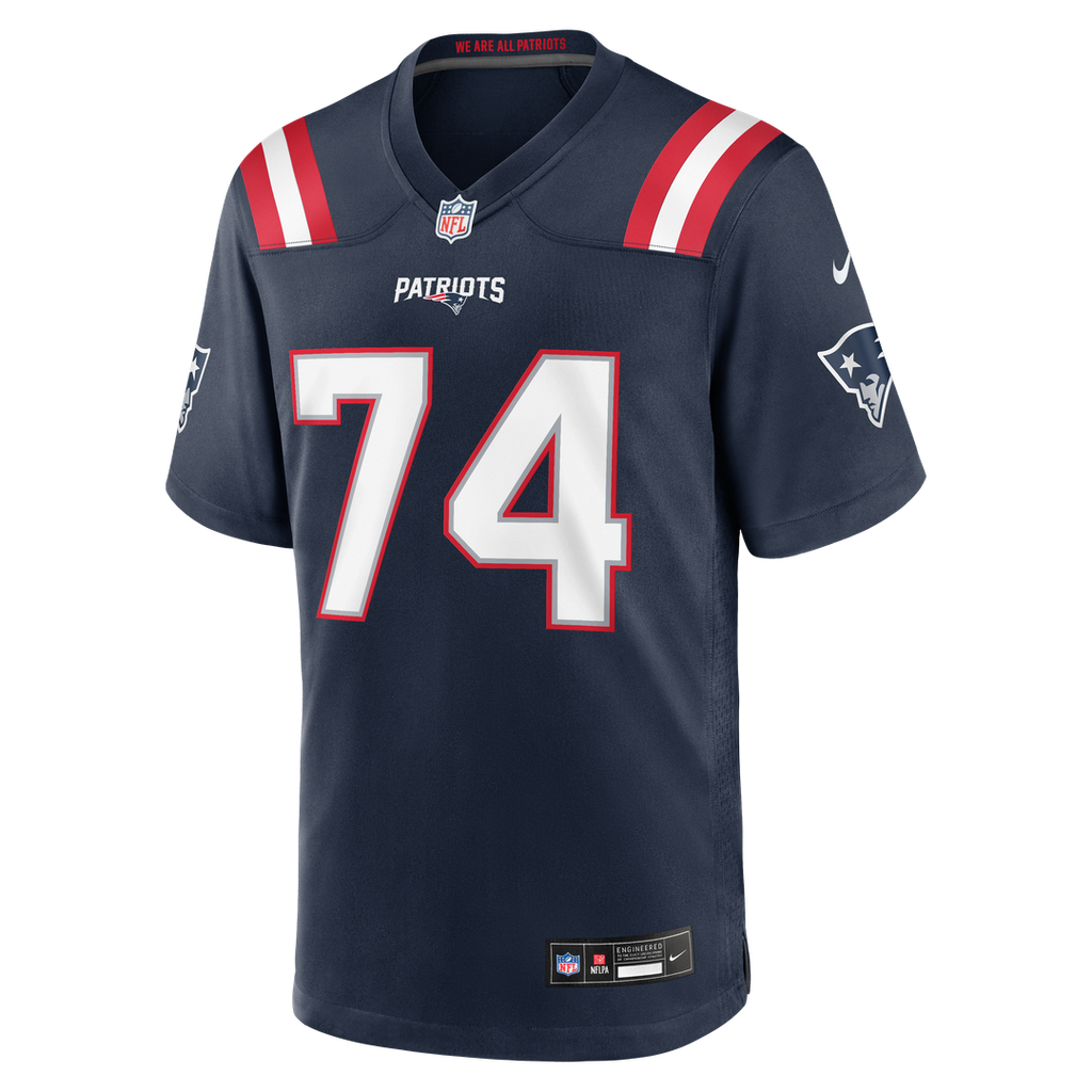Caleb Lomu New England Patriots Game Jersey - Navy