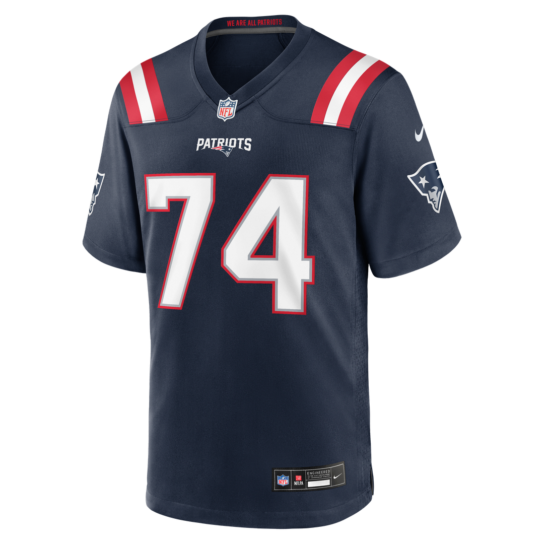 Caleb Lomu New England Patriots Game Jersey - Navy
