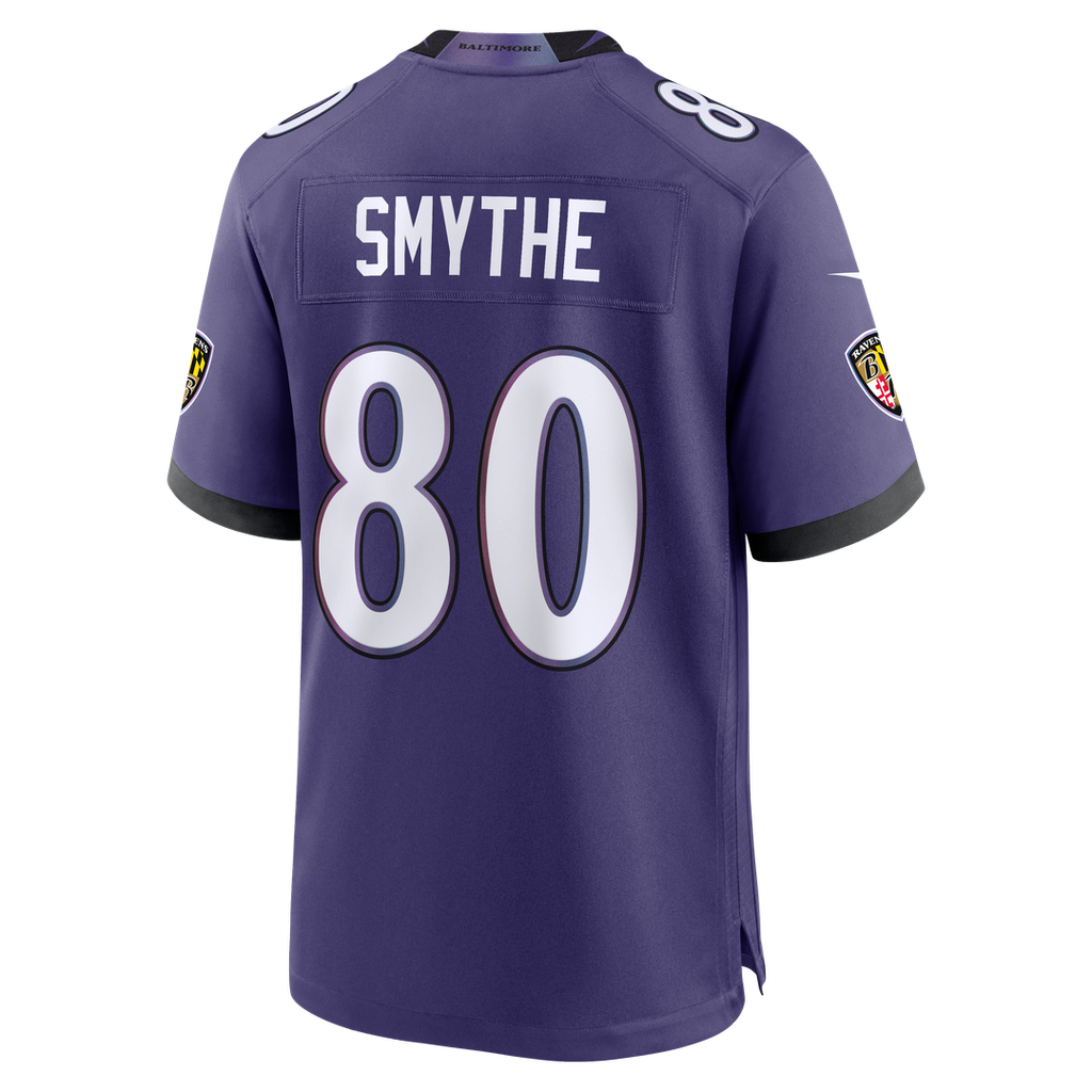 Durham Smythe Baltimore Ravens Game Jersey - Purple