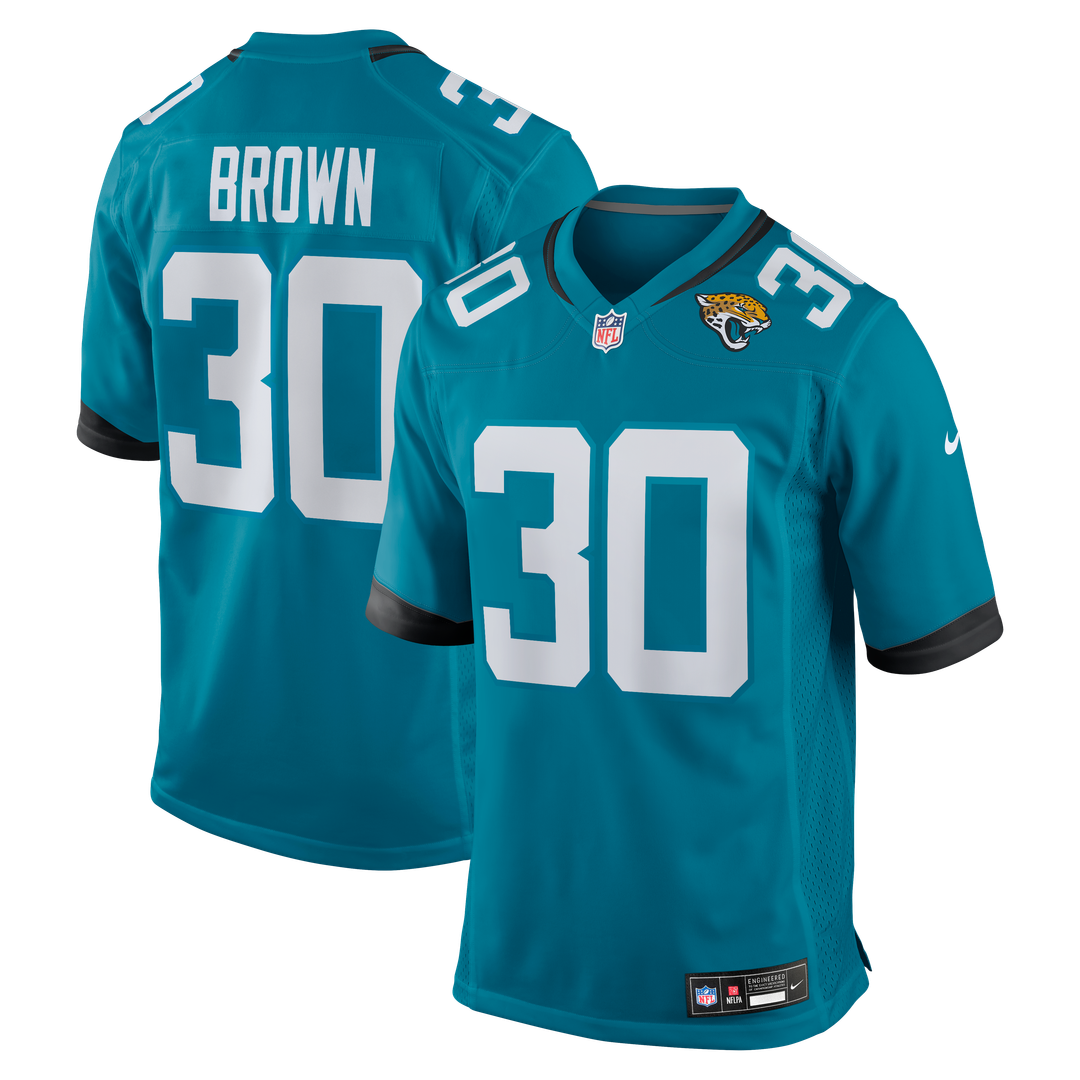 Montaric Brown Jacksonville Jaguars Game Jersey - Teal