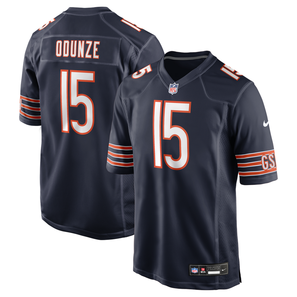 Rome Odunze Chicago Bears Game Jersey - Navy