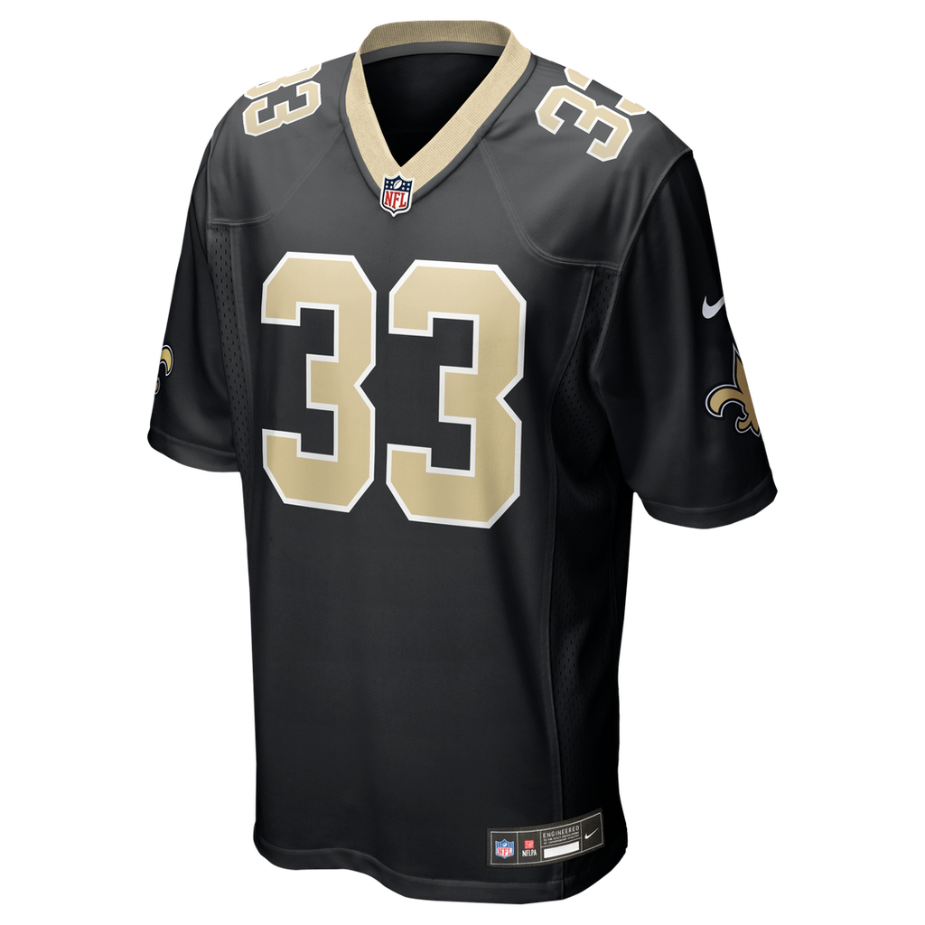 Jonas Sanker New Orleans Saints Game Jersey - Black