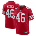 Jon Weeks San Francisco 49ers Game Jersey - Scarlet