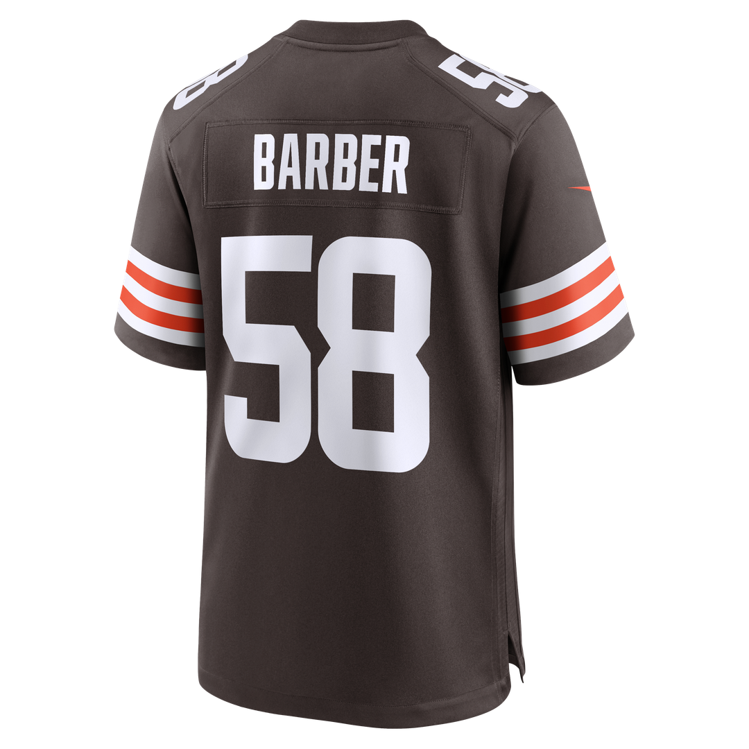 Austin Barber Cleveland Browns Game Jersey - Brown