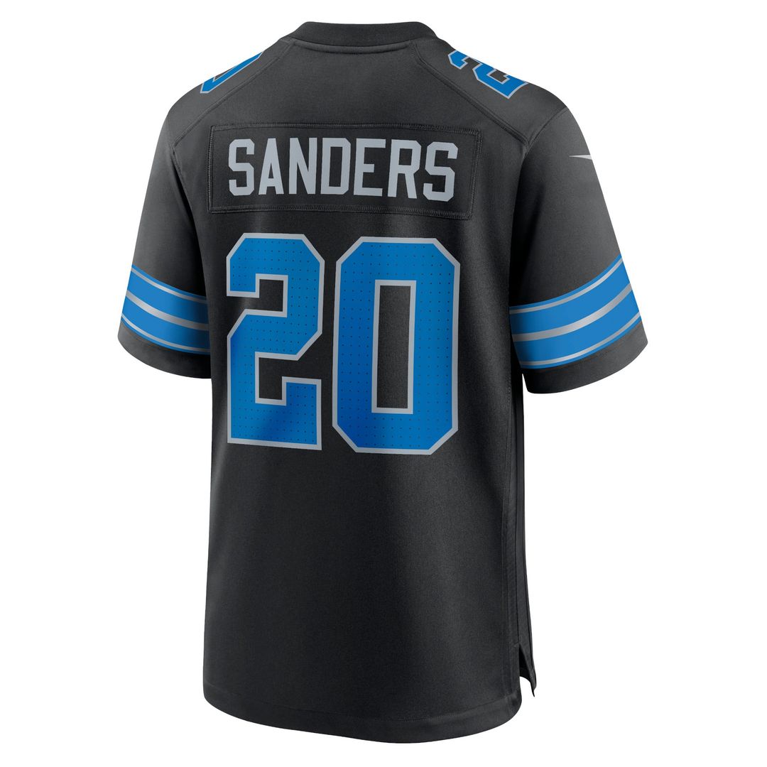 Barry Sanders Detroit Lions 2nd Alternate Game Jersey - Black