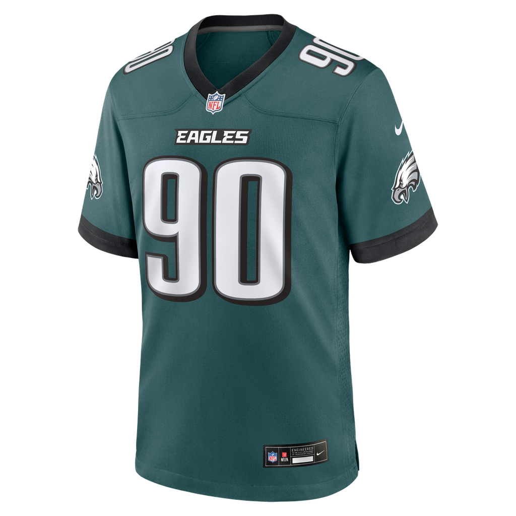 Jordan Davis Philadelphia Eagles Game Jersey - Midnight Green