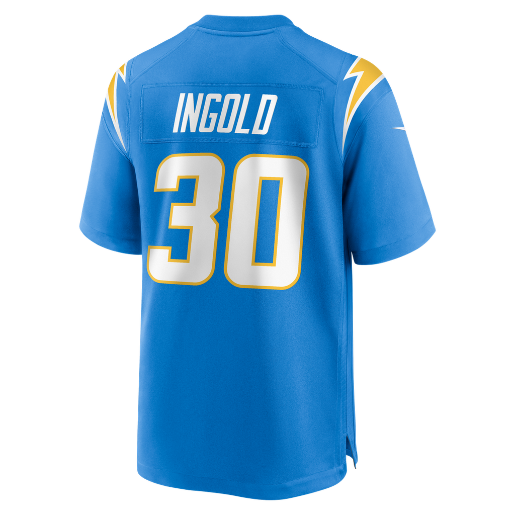Alec Ingold Los Angeles Chargers Game Jersey - Powder Blue