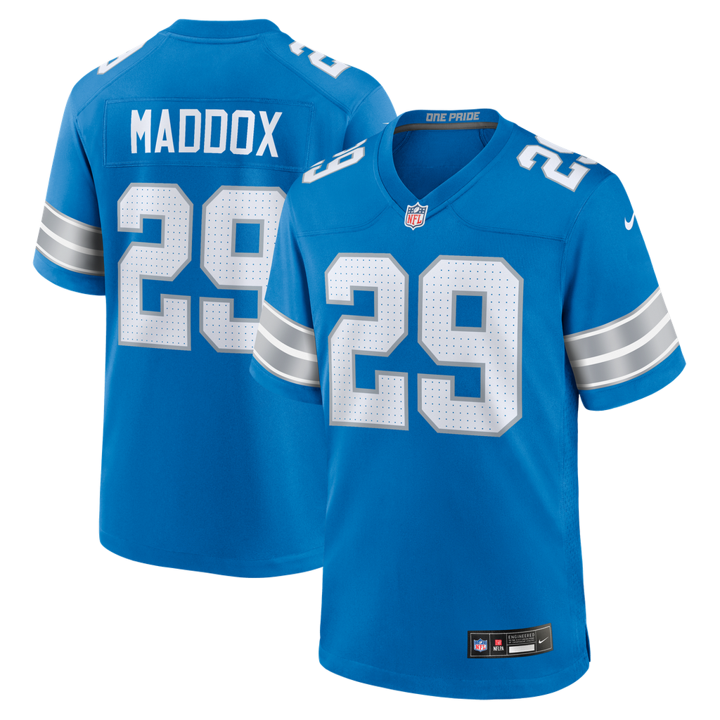 Avonte Maddox Detroit Lions Game Jersey - Blue