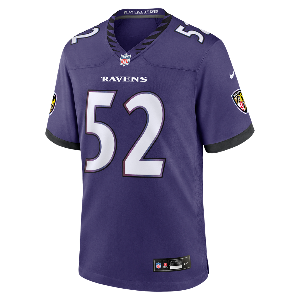 Ray Lewis Baltimore Ravens Game Jersey - Purple