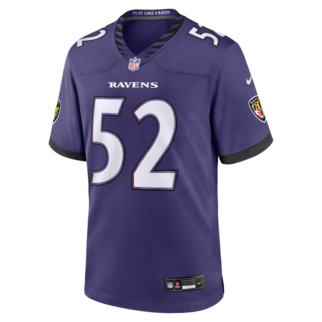Ray Lewis Baltimore Ravens Game Jersey - Purple