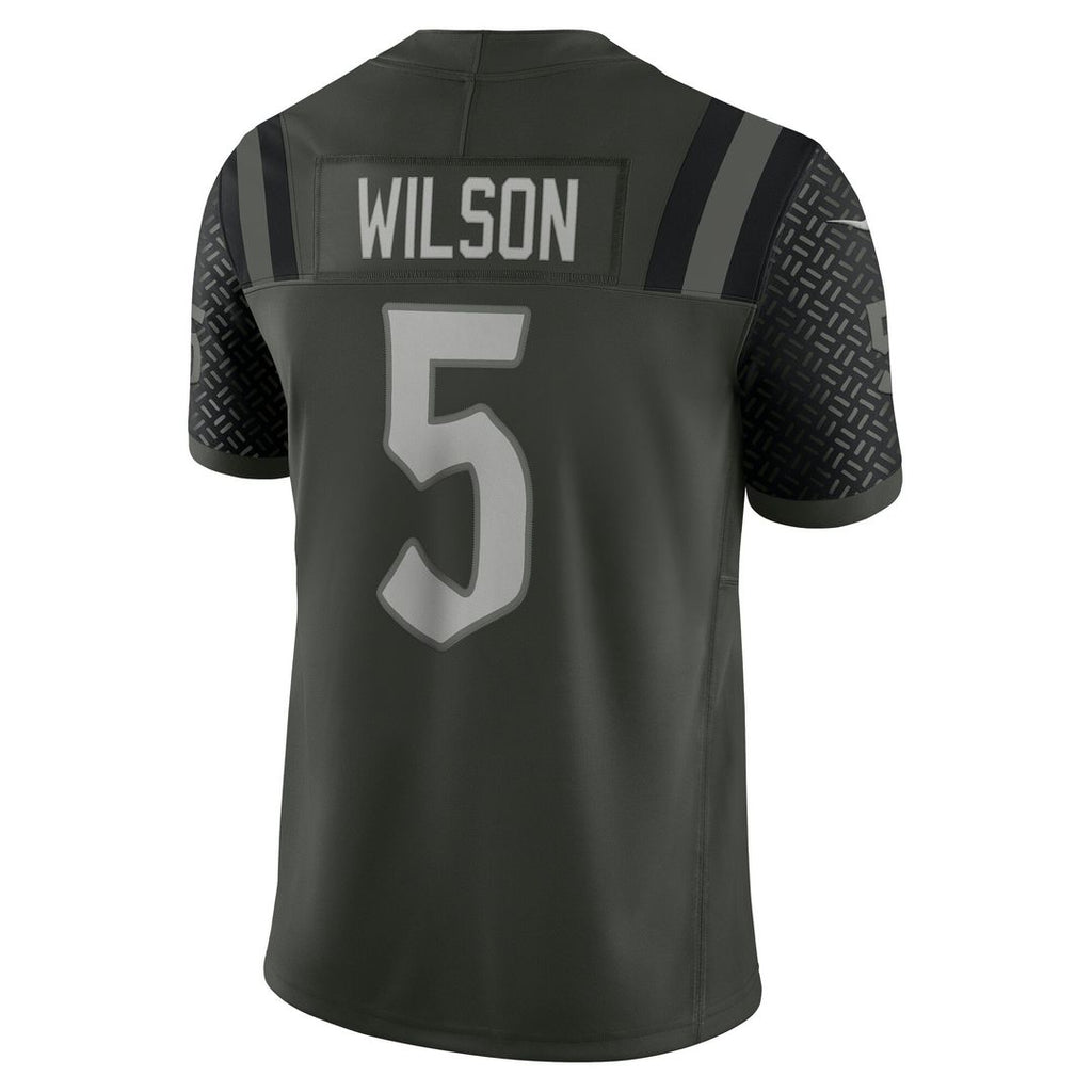 Garrett Wilson New York Jets Rivalries Collection Stitched Limited Jersey - Green