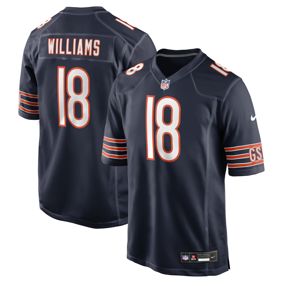 Caleb Williams Chicago Bears First Round Pick Game Jersey - White