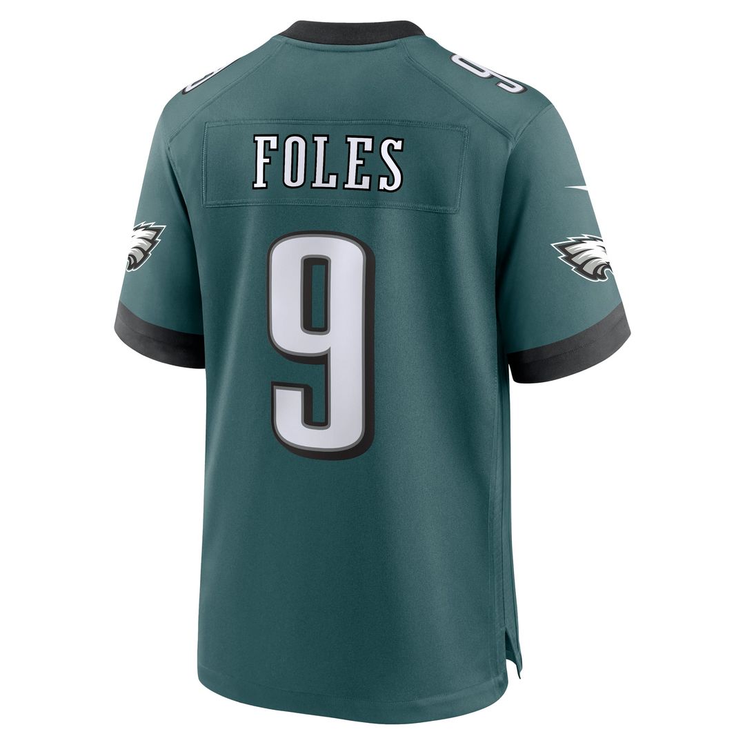 Nick Foles Philadelphia Eagles Game Jersey - Midnight Green