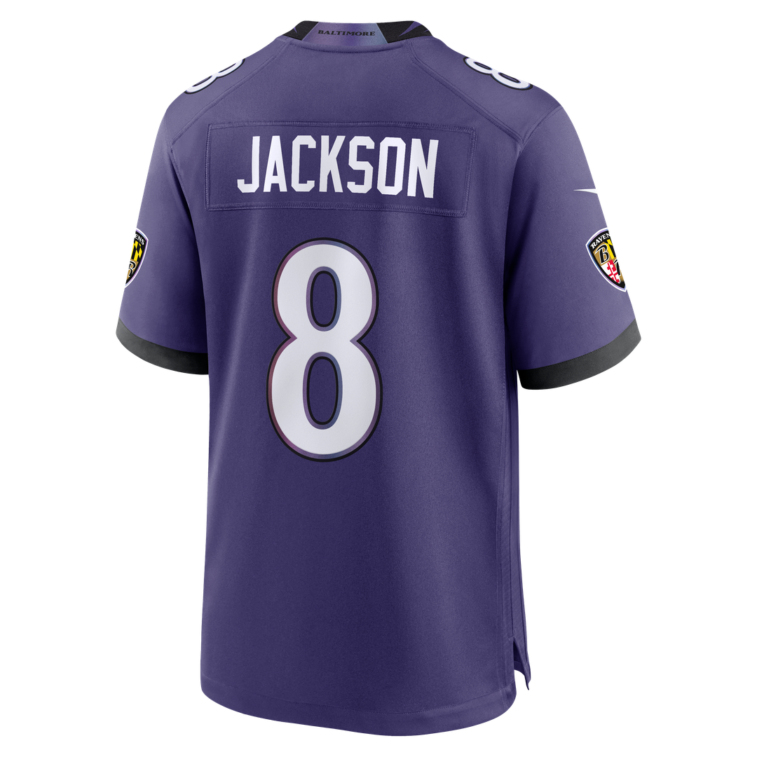 Lamar Jackson Baltimore Ravens Game Jersey - Purple