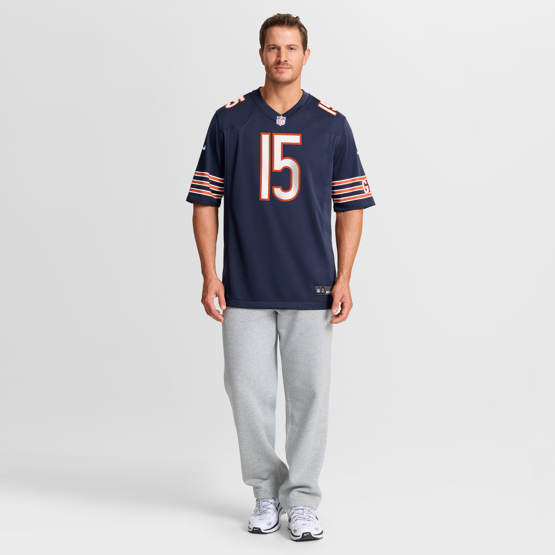 Rome Odunze Chicago Bears Game Jersey - Navy